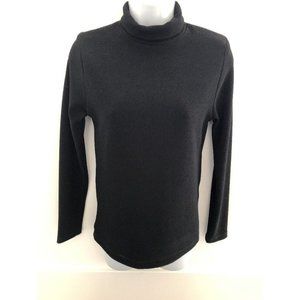 NWT Black Donna Jessica Stretch Sweater Turtle Neck  DJ23